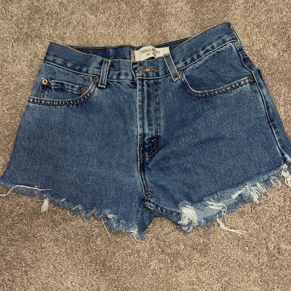 Adorable Levi jean shorts!